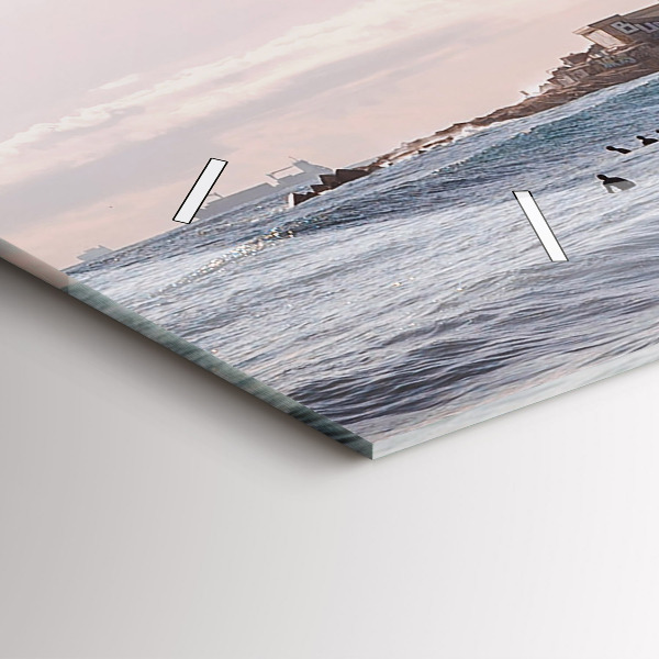 Vízszintes üvegóra Barcelona szörfös