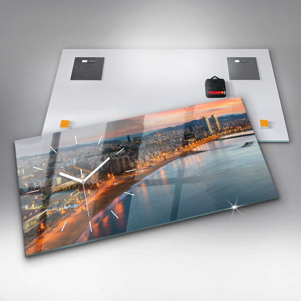 Vízszintes üvegóra Barcelona Beach