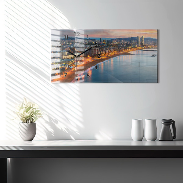 Vízszintes üvegóra Barcelona Beach