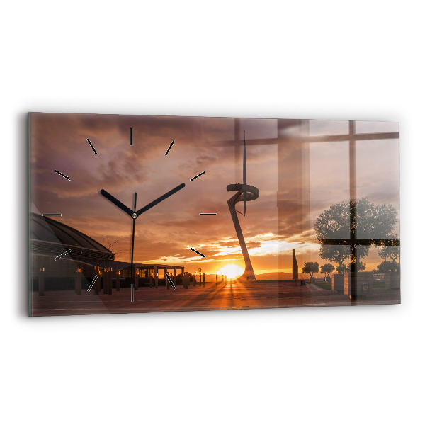 Vízszintes üvegóra Barcelona Olimpiai Park