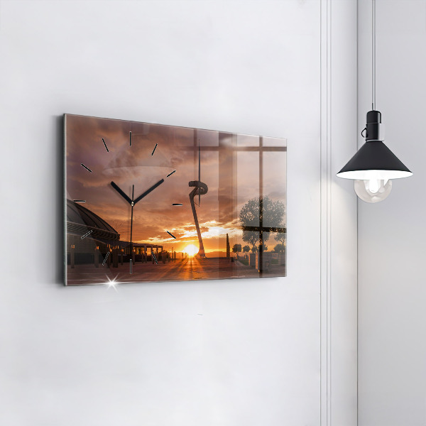 Vízszintes üvegóra Barcelona Olimpiai Park