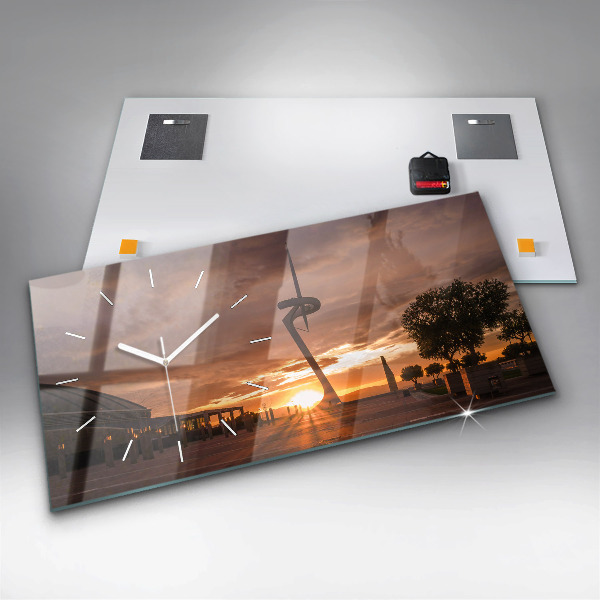 Vízszintes üvegóra Barcelona Olimpiai Park