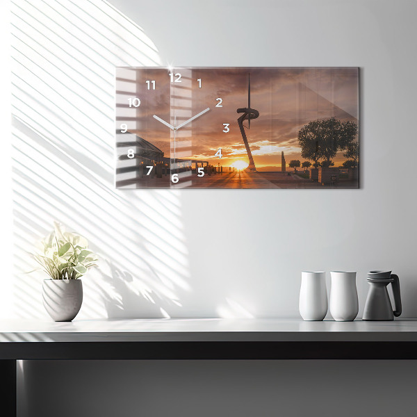 Vízszintes üvegóra Barcelona Olimpiai Park