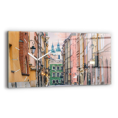 Vízszintes üvegóra Óváros Varsóban