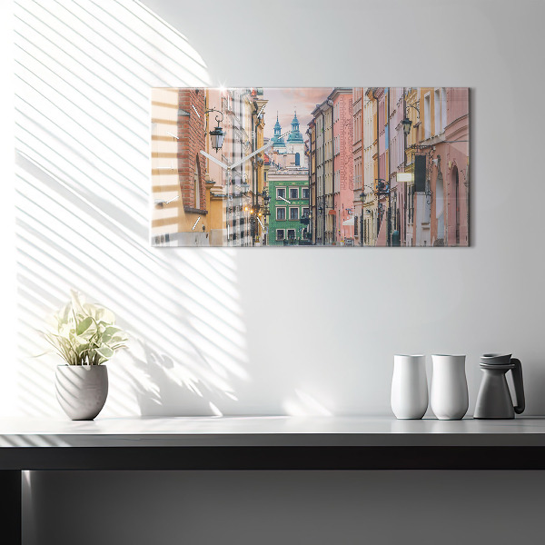 Vízszintes üvegóra Óváros Varsóban