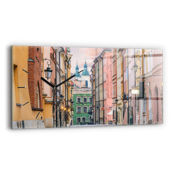 Vízszintes üvegóra Óváros Varsóban