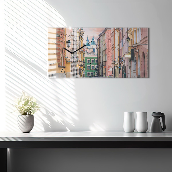 Vízszintes üvegóra Óváros Varsóban