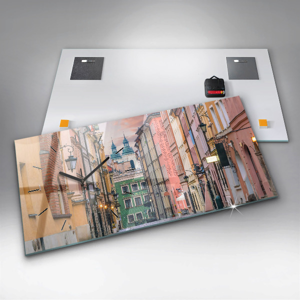 Vízszintes üvegóra Óváros Varsóban