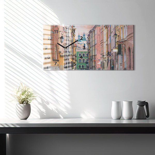 Vízszintes üvegóra Óváros Varsóban