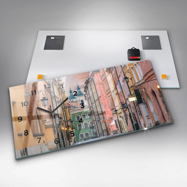 Vízszintes üvegóra Óváros Varsóban