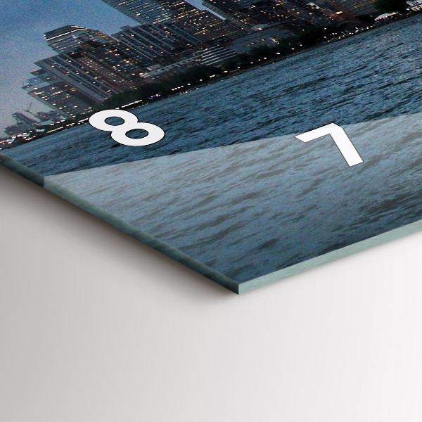 Vízszintes üvegóra New York City Panoráma