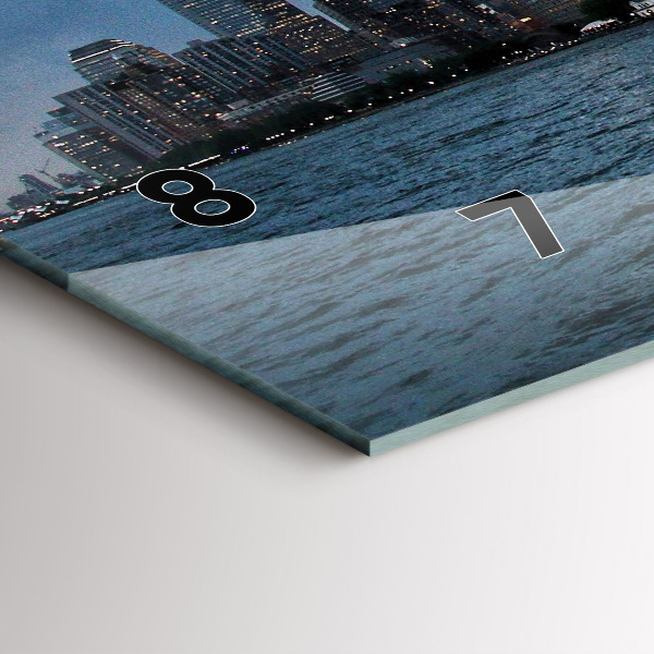 Vízszintes üvegóra New York City Panoráma