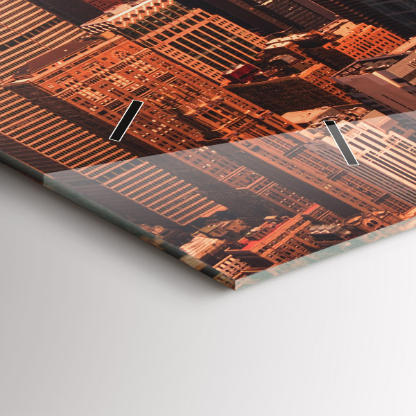 Vízszintes üvegóra Panoráma a város nyugati felére