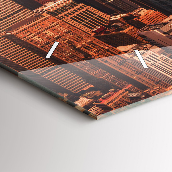 Vízszintes üvegóra Panoráma a város nyugati felére