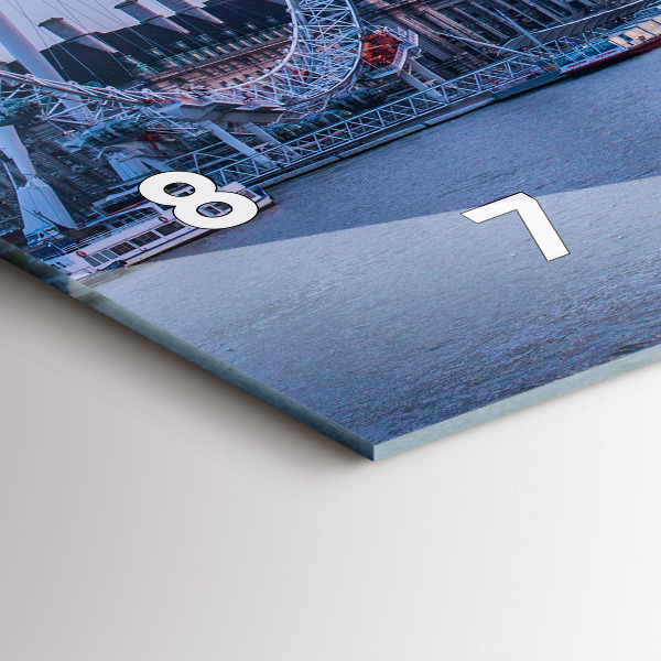 Vízszintes üvegóra London Eye városi panoráma