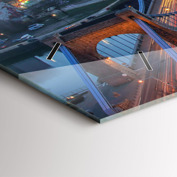 Vízszintes üvegóra Wroclaw egy drónból