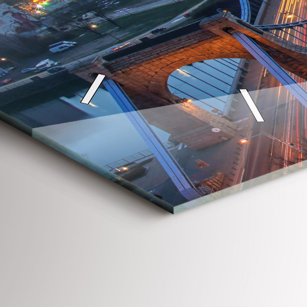 Vízszintes üvegóra Wroclaw egy drónból