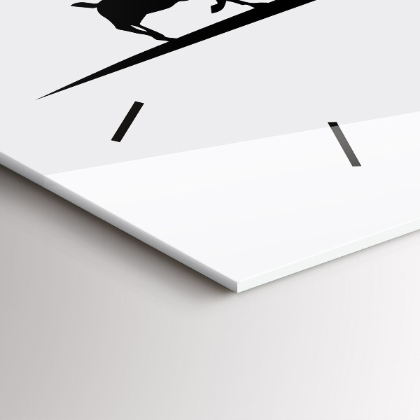 Vízszintes üvegóra Poznani panoráma grafika