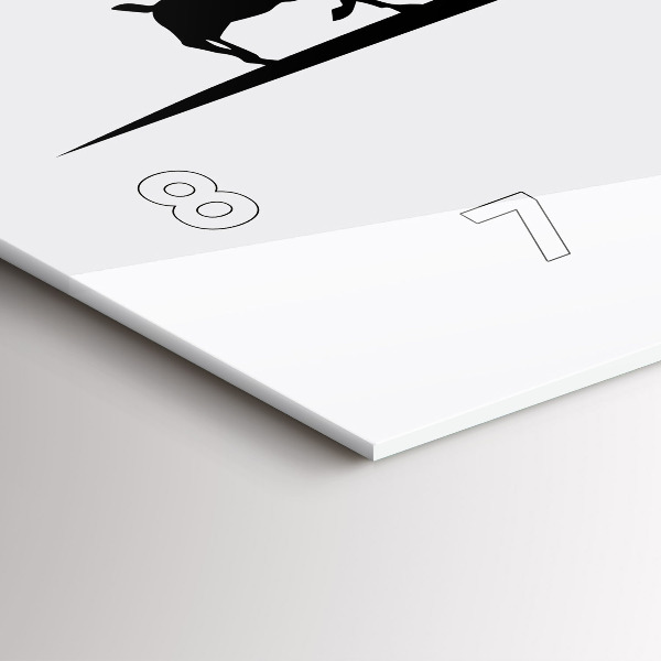 Vízszintes üvegóra Poznani panoráma grafika