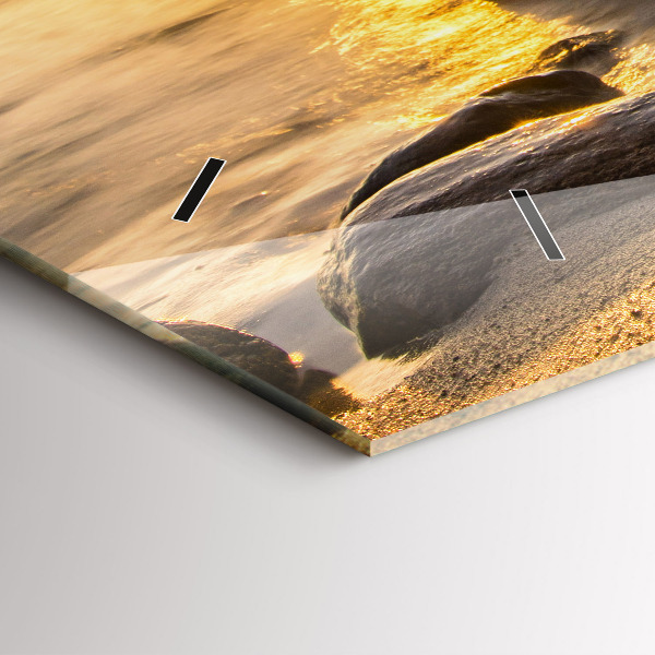 Vízszintes üvegóra Napkelte Balti-tenger