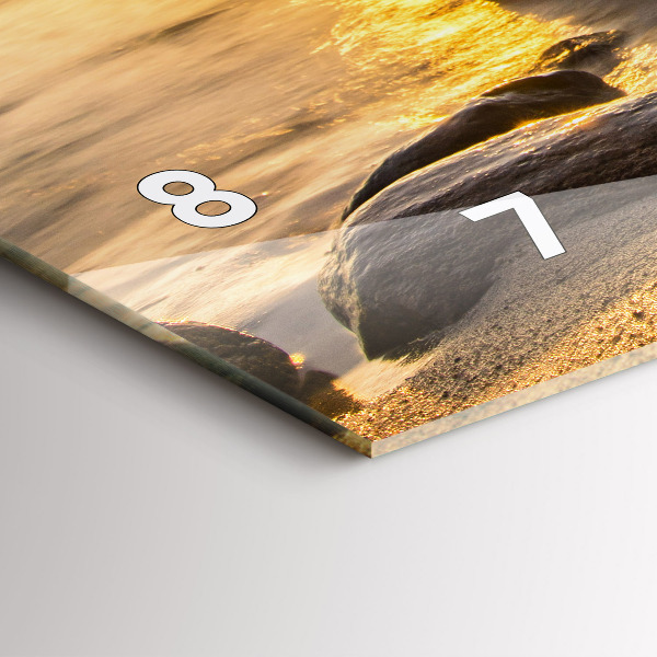 Vízszintes üvegóra Napkelte Balti-tenger