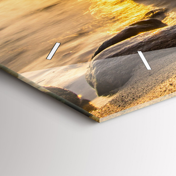 Vízszintes üvegóra Napkelte Balti-tenger