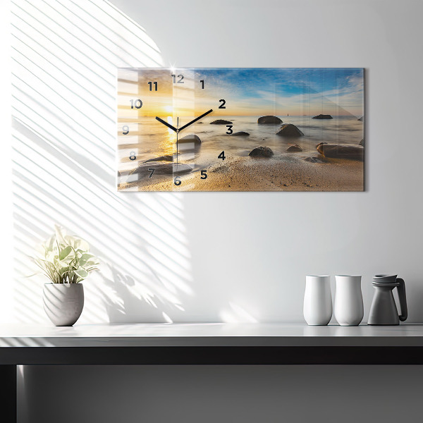 Vízszintes üvegóra Napkelte Balti-tenger