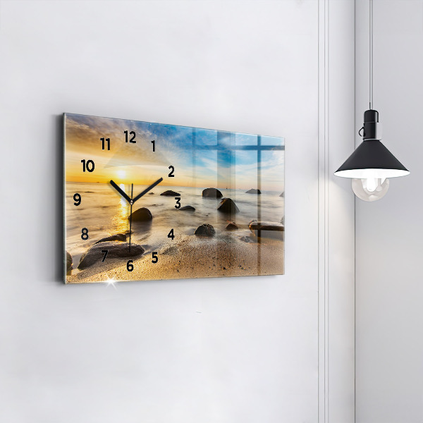 Vízszintes üvegóra Napkelte Balti-tenger
