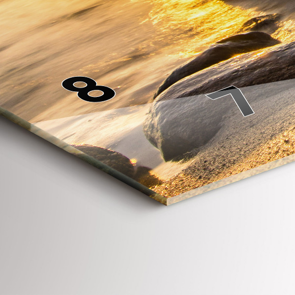 Vízszintes üvegóra Napkelte Balti-tenger