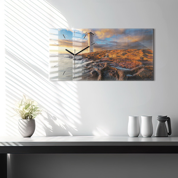 Vízszintes üvegóra A világítótorony és a Balti-tenger