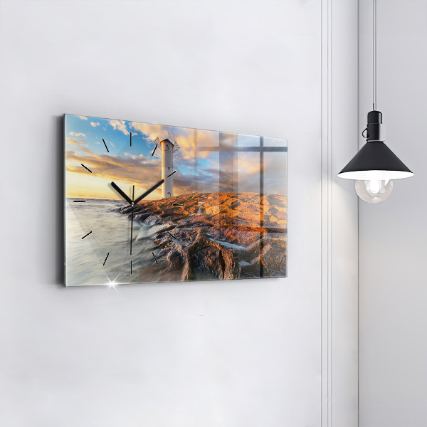 Vízszintes üvegóra A világítótorony és a Balti-tenger