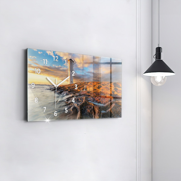 Vízszintes üvegóra A világítótorony és a Balti-tenger