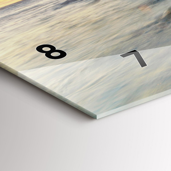 Vízszintes üvegóra A világítótorony és a Balti-tenger