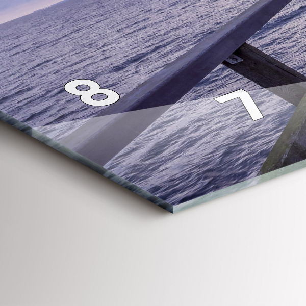 Vízszintes üvegóra Móló a Balti-tengeren