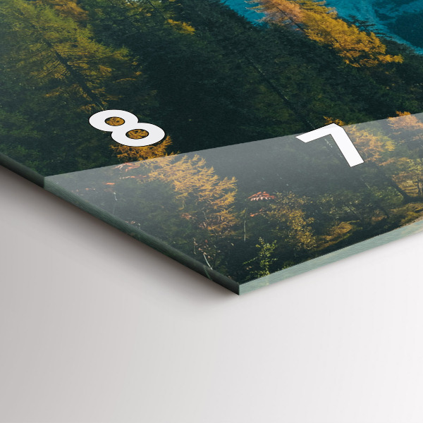 Vízszintes üvegóra Hegy és folyó Lengyelországban