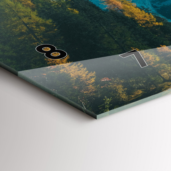 Vízszintes üvegóra Hegy és folyó Lengyelországban