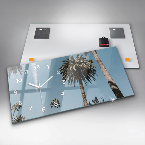 Vízszintes üvegóra Pálmafák Los Angelesben