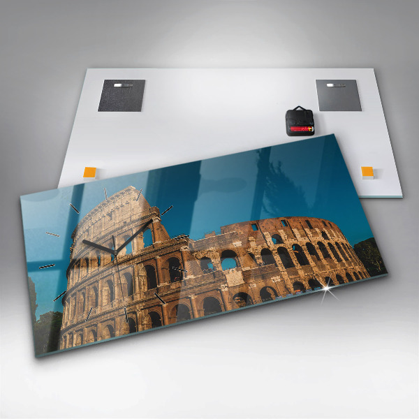 Vízszintes üvegóra A Colosseum Olaszországban