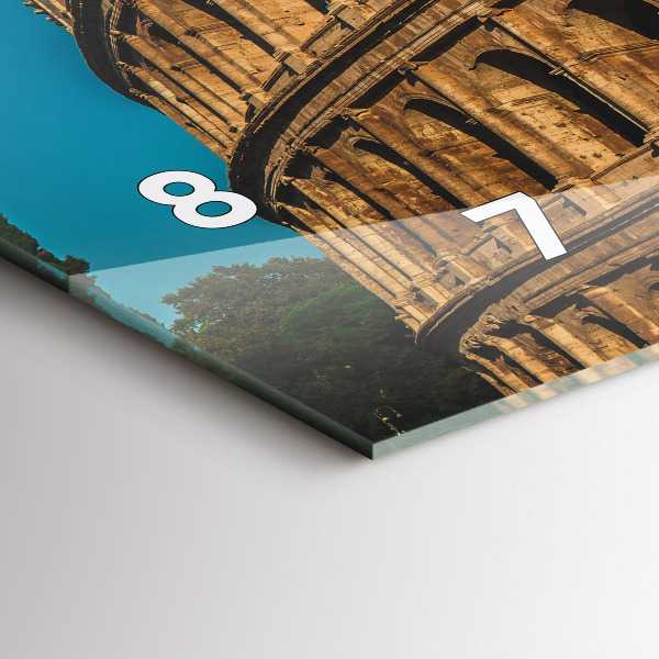 Vízszintes üvegóra A Colosseum Olaszországban