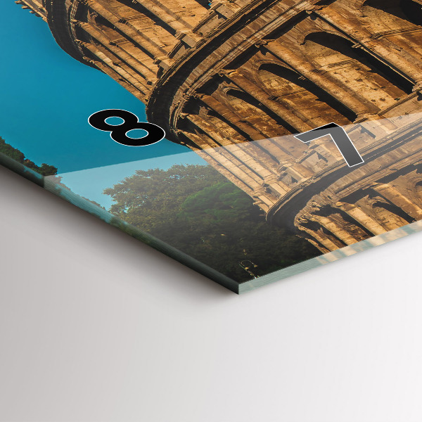 Vízszintes üvegóra A Colosseum Olaszországban