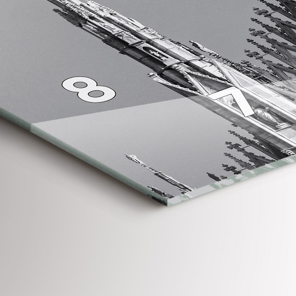 Vízszintes üvegóra Milánói dóm