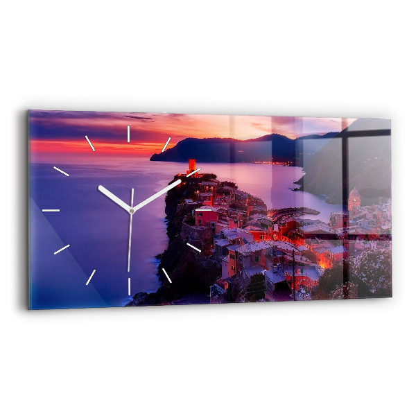 Vízszintes üvegóra Emlékek felirat