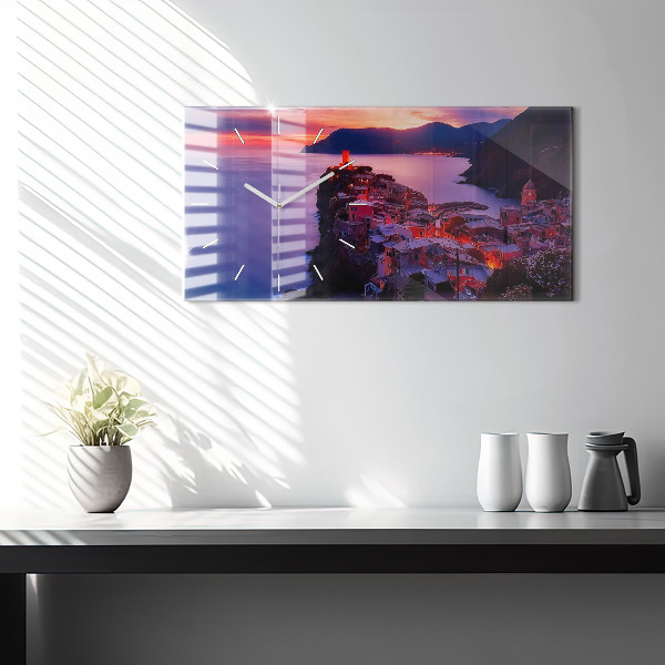 Vízszintes üvegóra Emlékek felirat