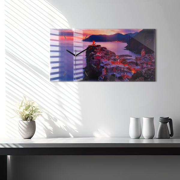 Vízszintes üvegóra Emlékek felirat