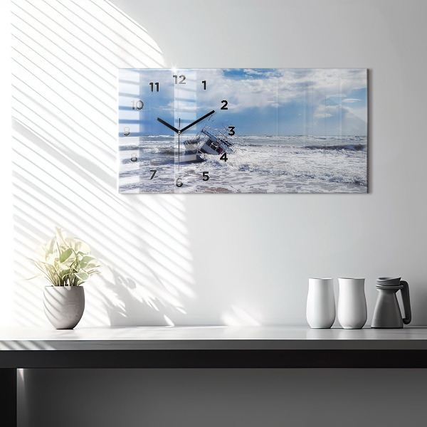 Vízszintes üvegóra Elsüllyedt vízi jármű