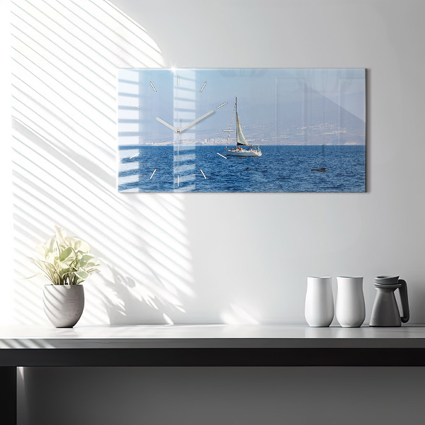 Vízszintes üvegóra Yacht Tenerifén