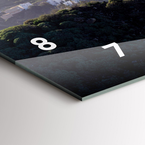 Vízszintes üvegóra Hegyek az óceán mellett