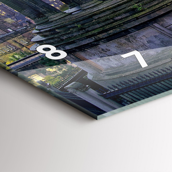 Vízszintes üvegóra Edinburgh a Calton Hilltől