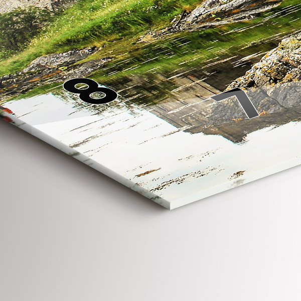 Vízszintes üvegóra Eilean Donan kastély Skóciában