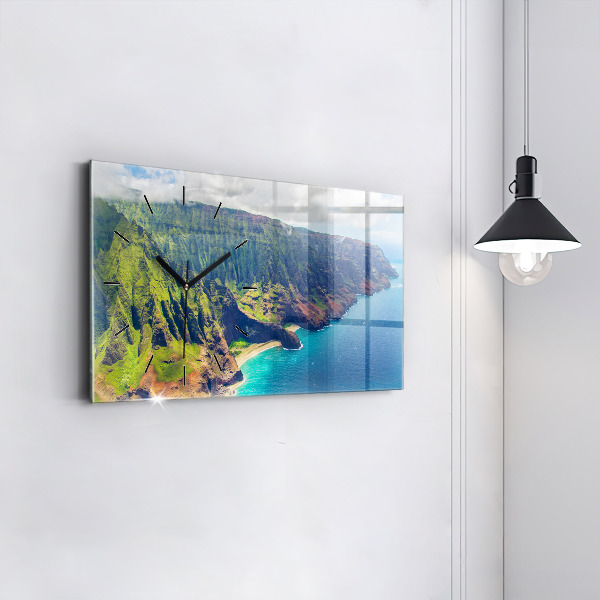 Vízszintes üvegóra A tenger Hawaii-on